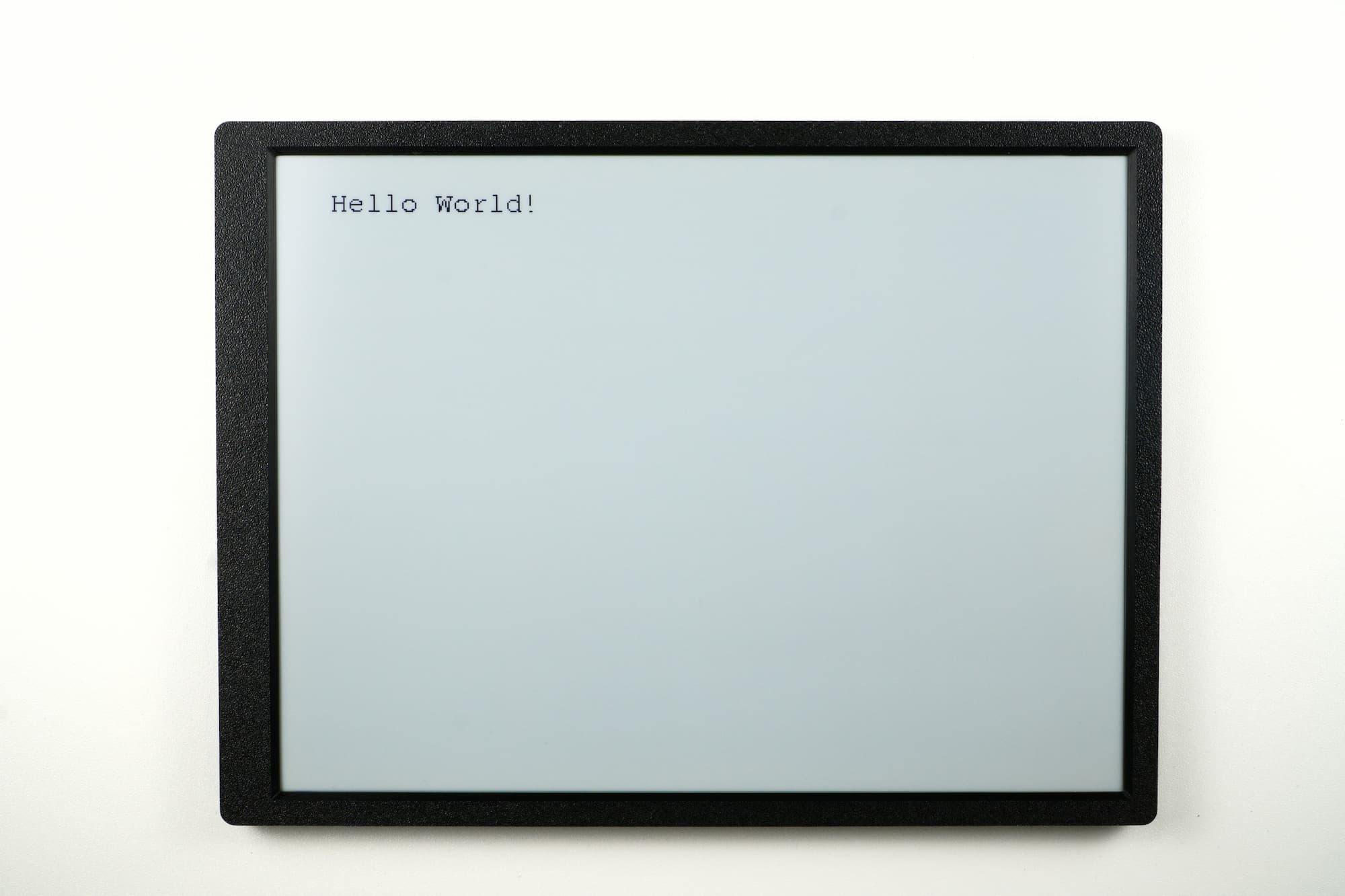 Example output displayed on e-paper display