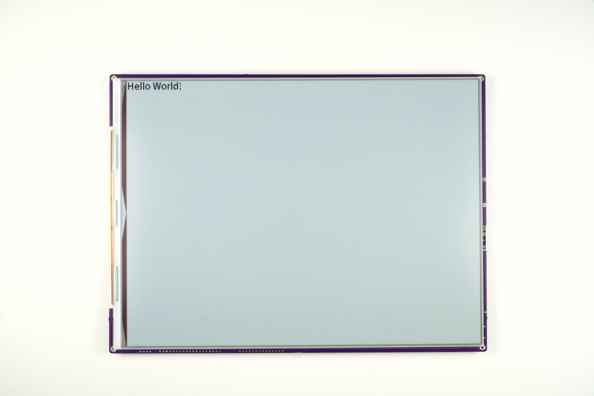 Example output displayed on e-paper display