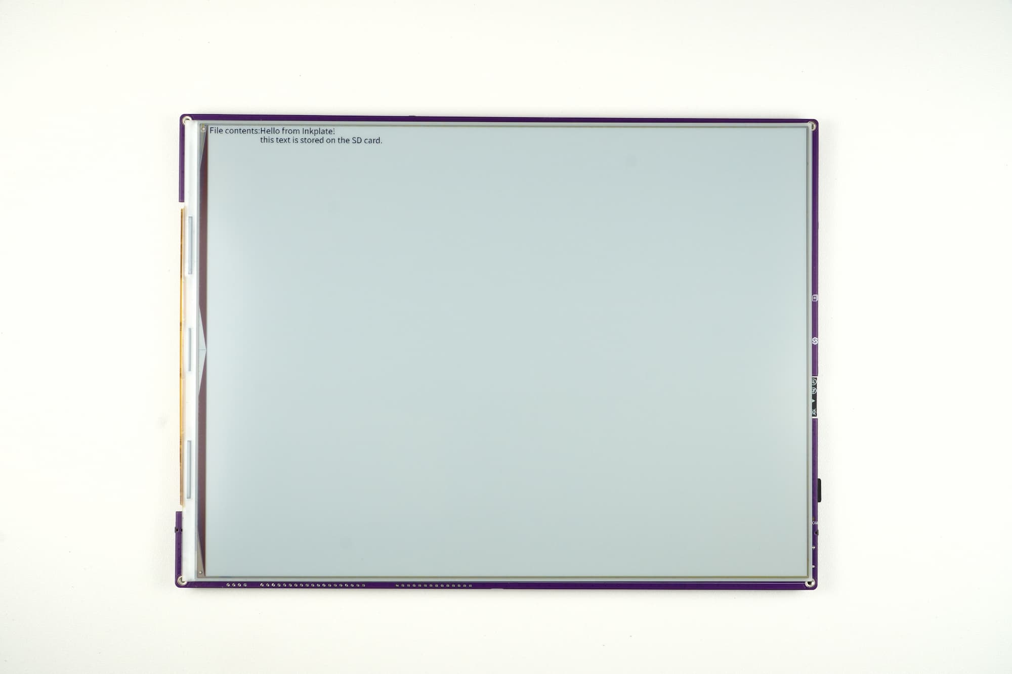 Example output displayed on e-paper display