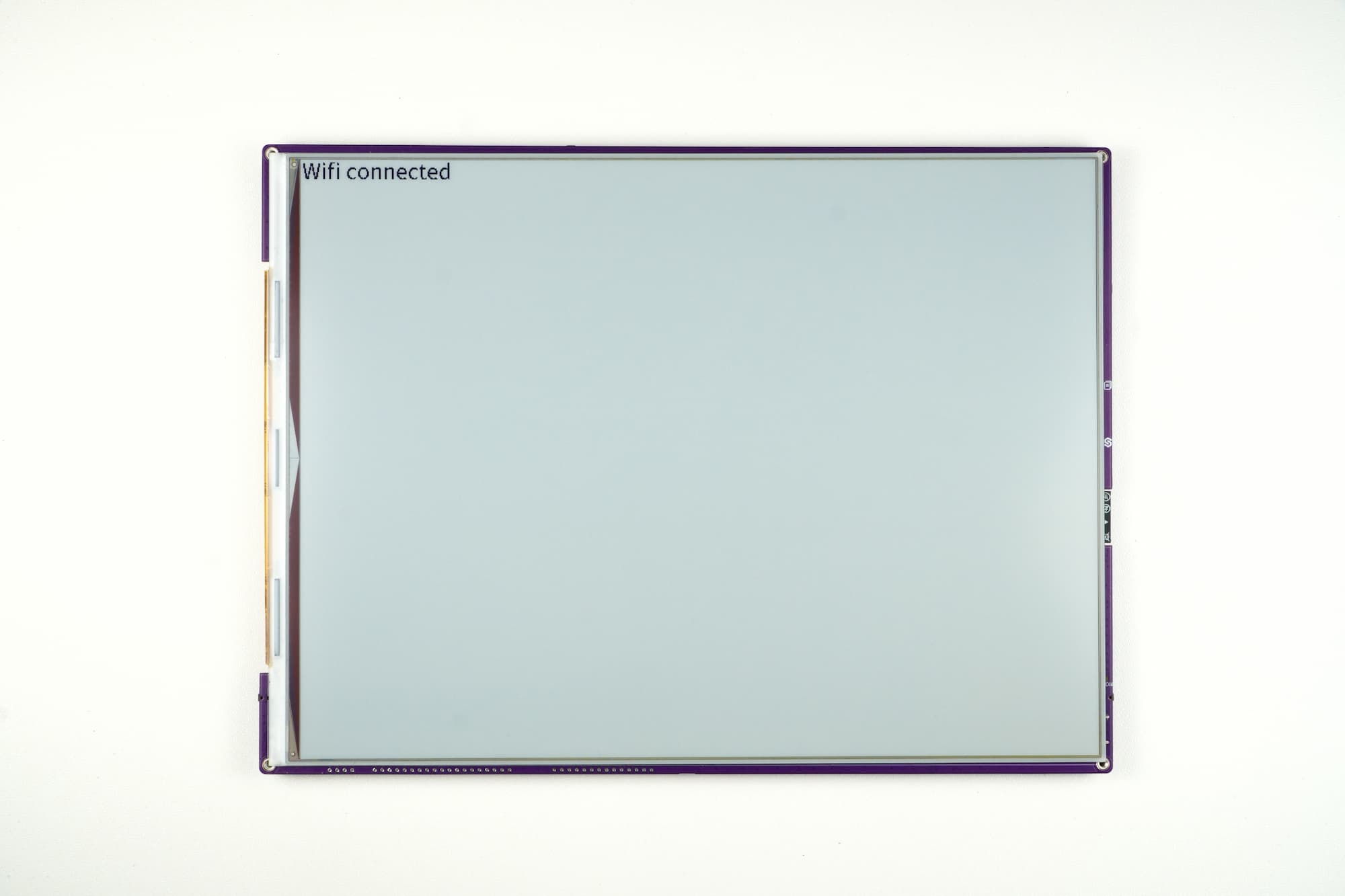 Example output displayed on e-paper display