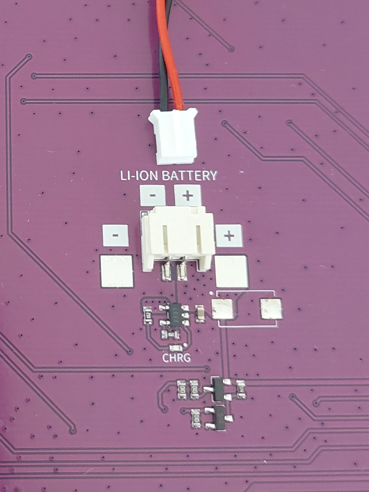 Li-ion battery connected to Inkplate 13SPECTRA