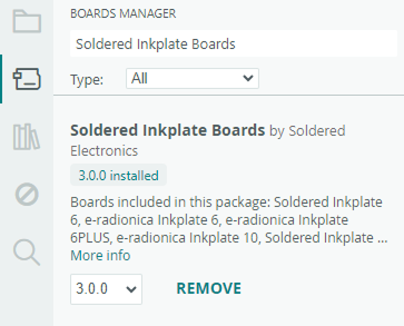 Install Inkplate boards