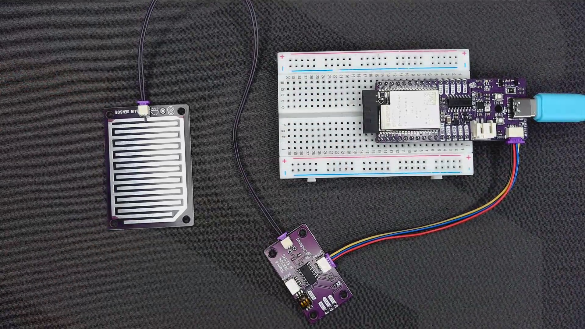 Sensor when rain is not present