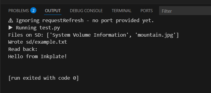 Inkplate 6 MicroPython - Read and write | Soldered Documentation